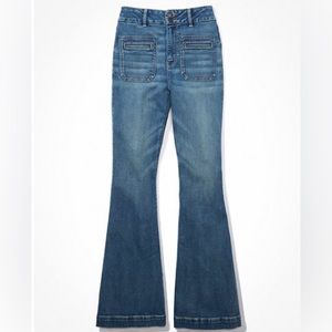 American Eagle Curvy Super High rise flare jeans